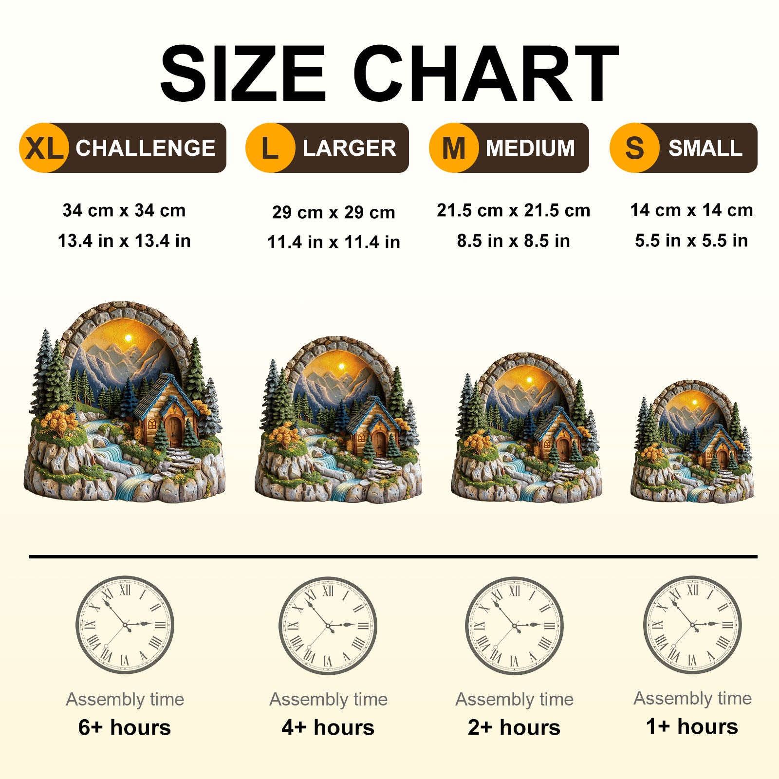 Sunset Cabin Wooden Jigsaw Puzzle