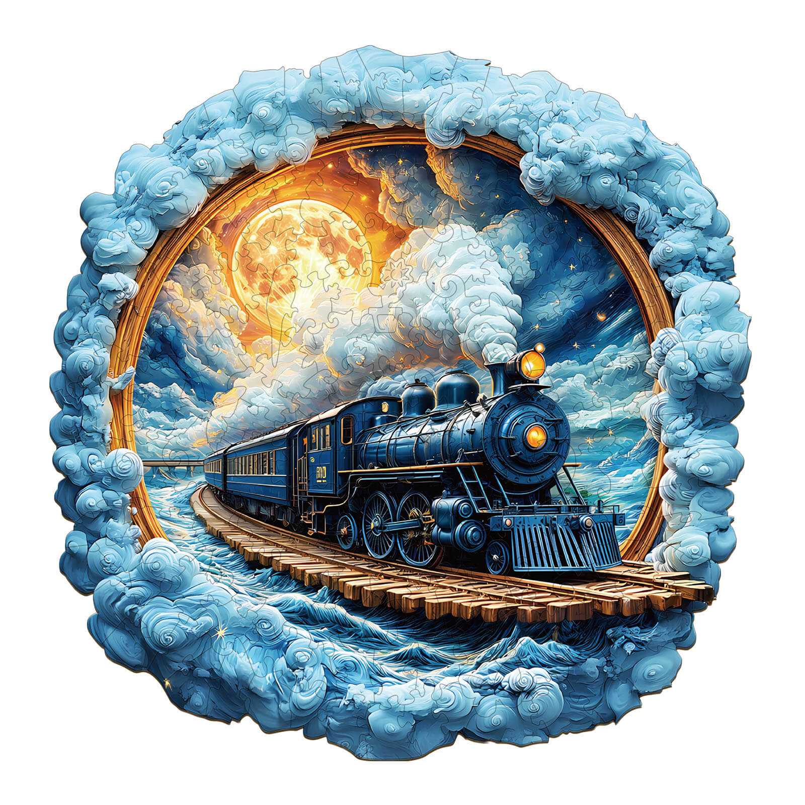 3D Moonlight Trajectory Wooden Jigsaw Puzzle