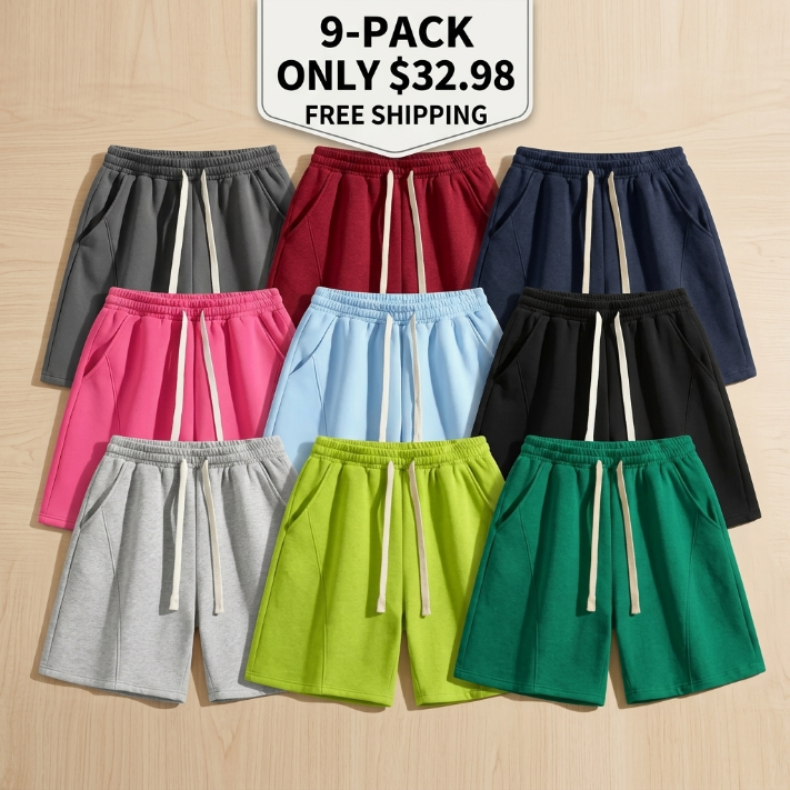 🔥🔥Men’s Essential Comfort Cotton Lounge Shorts - Relaxed Fit