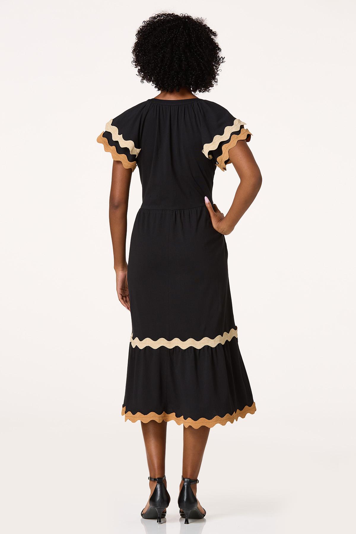 Ric Rac Flutter Sleeve Dress