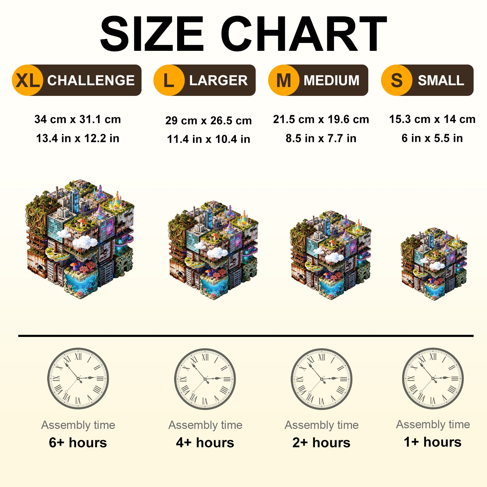 Shifting City Wooden Jigsaw Puzzle