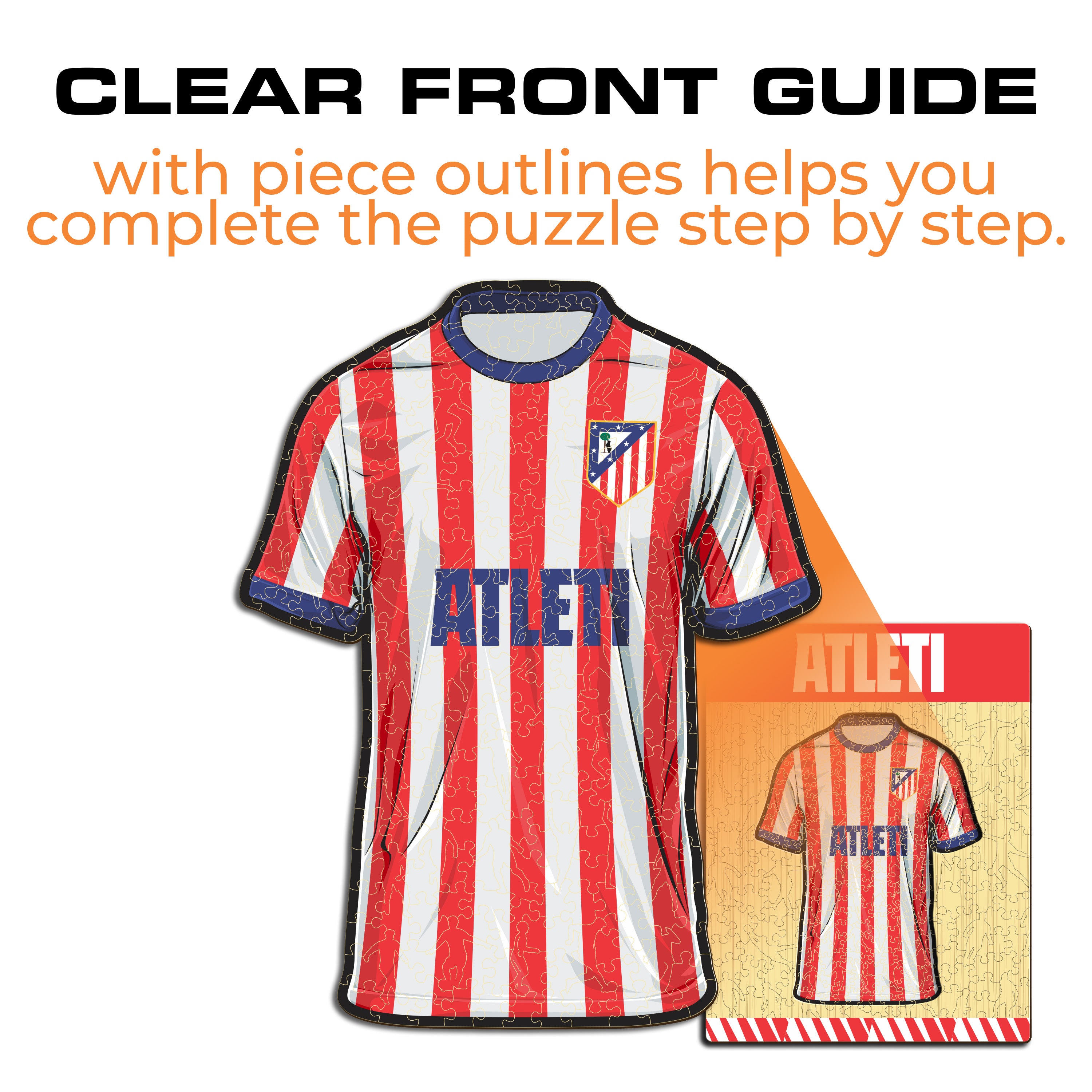 Atlético de Madrid® Jersey - Wooden Puzzle