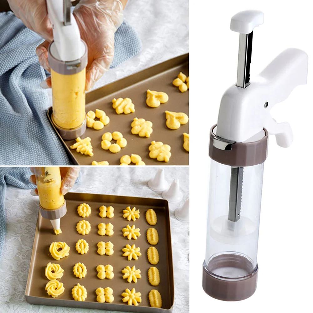 Cookie Extruder-13 Shapes & 6 Piping Tips