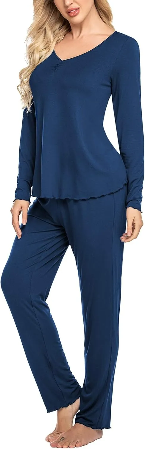 Womens Pajama Sets 2 Piece Lounge Set Fall Winter Pajamas