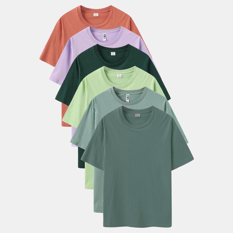 4.3 oz cotton T-Shirts 6-Pack Multi-Color
