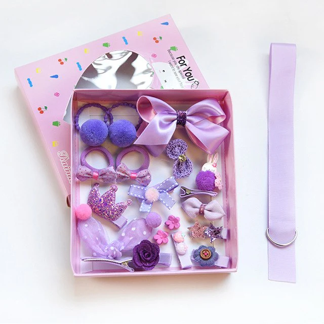 Mix Style Girls Hair Bows Kits Accessories