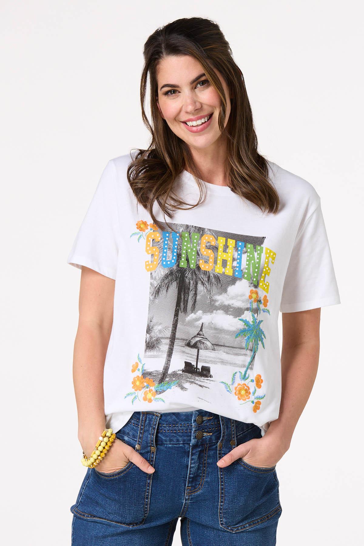 Sunshine Pearl Stud Tee