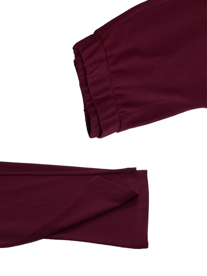 Women's Colorblock Blazer & Straight Leg Pants Set, Elegant Two-piece Set for Work Office Business, Ladies' Suits for All Seasons