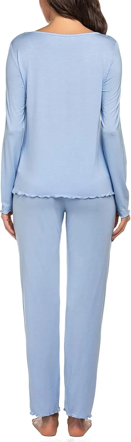 Womens Pajama Sets 2 Piece Lounge Set Fall Winter Pajamas