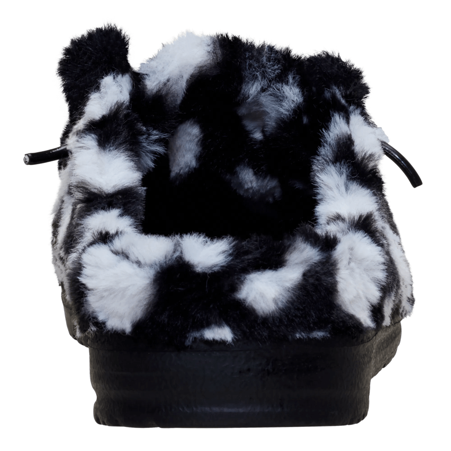 Wendy Slipper Hearts - Black/White