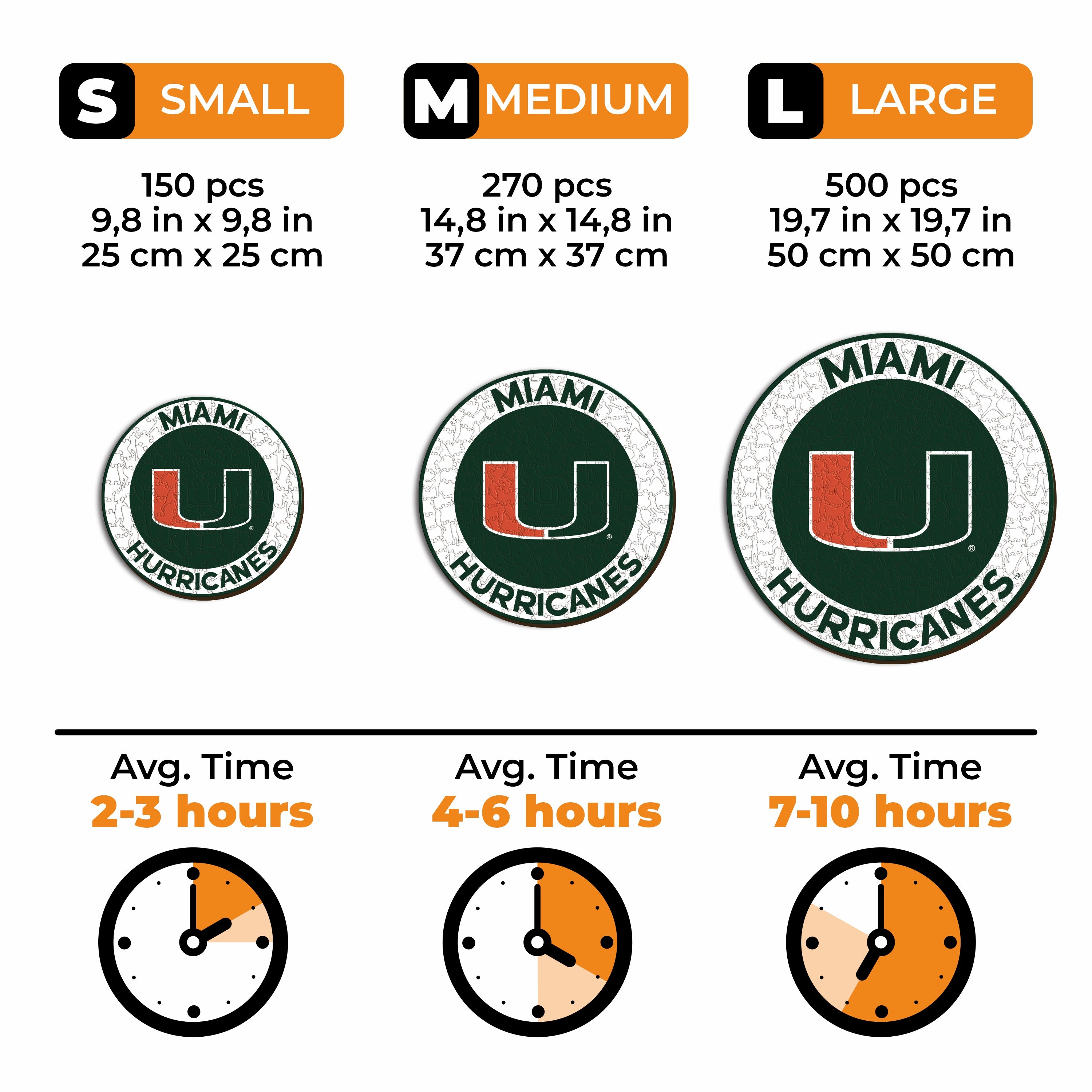 University of Miami - Wooden Puzzle