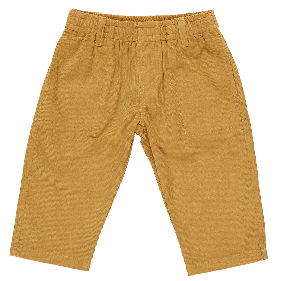 Boys Corduroy Jackson Pant Gold