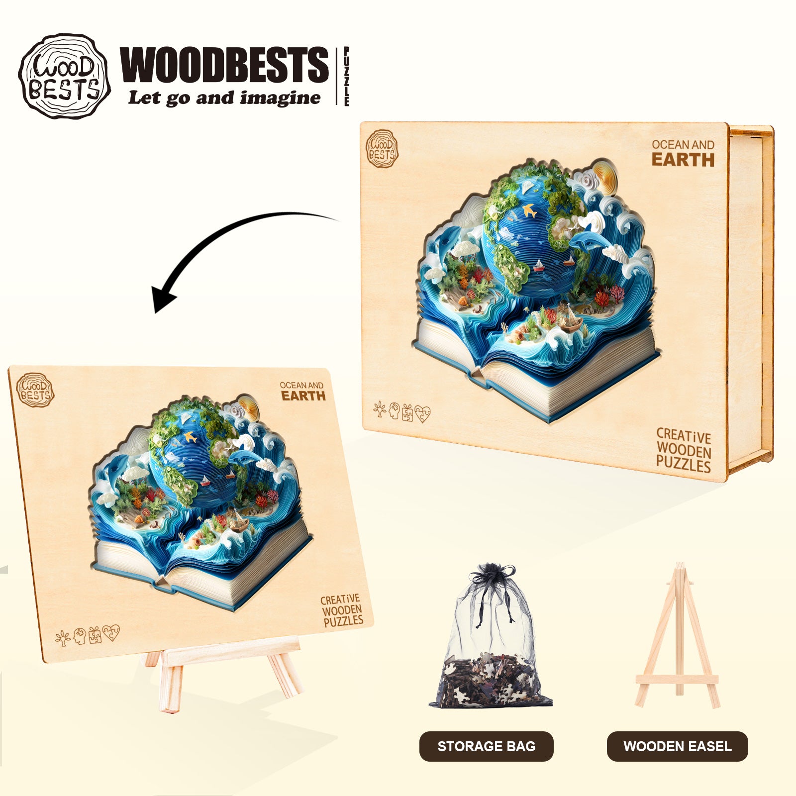 Ocean and Earth Wooden Jigsaw Puzzle