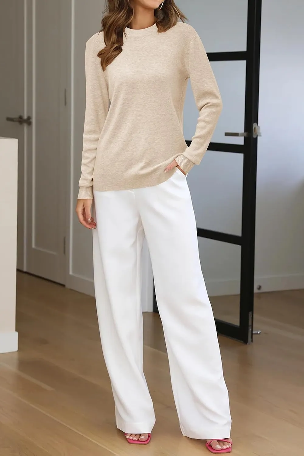 Women Fashion Wool Blend Sweater