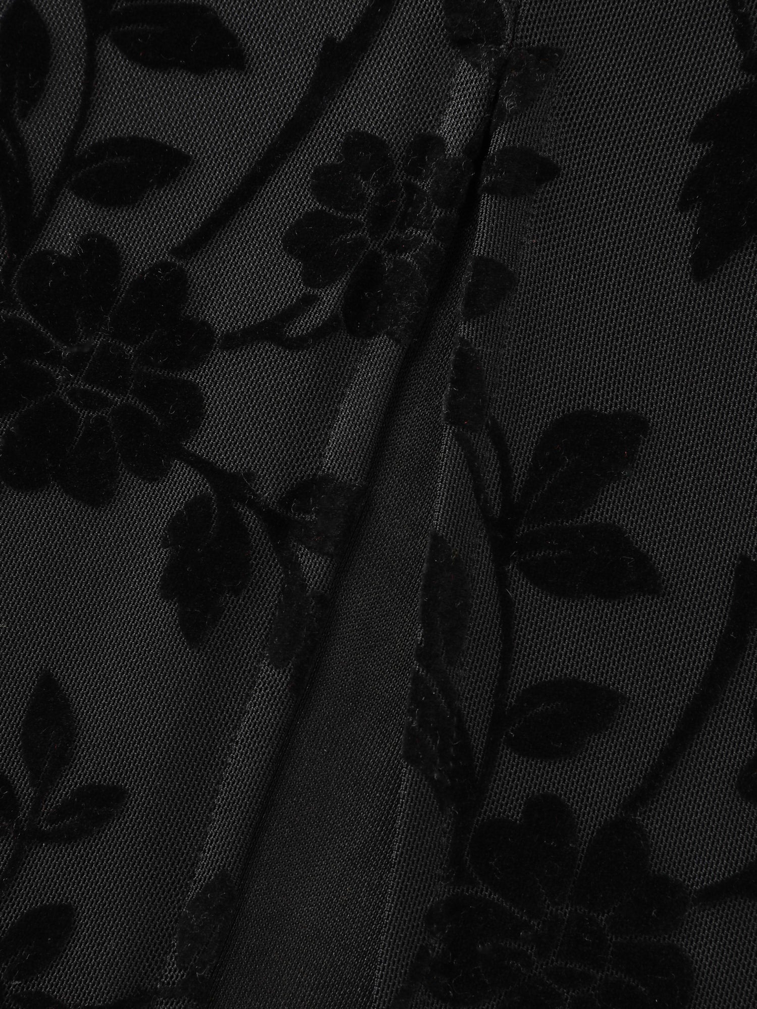 Floral Textured Jacquard Slit Hem Maxi Dress