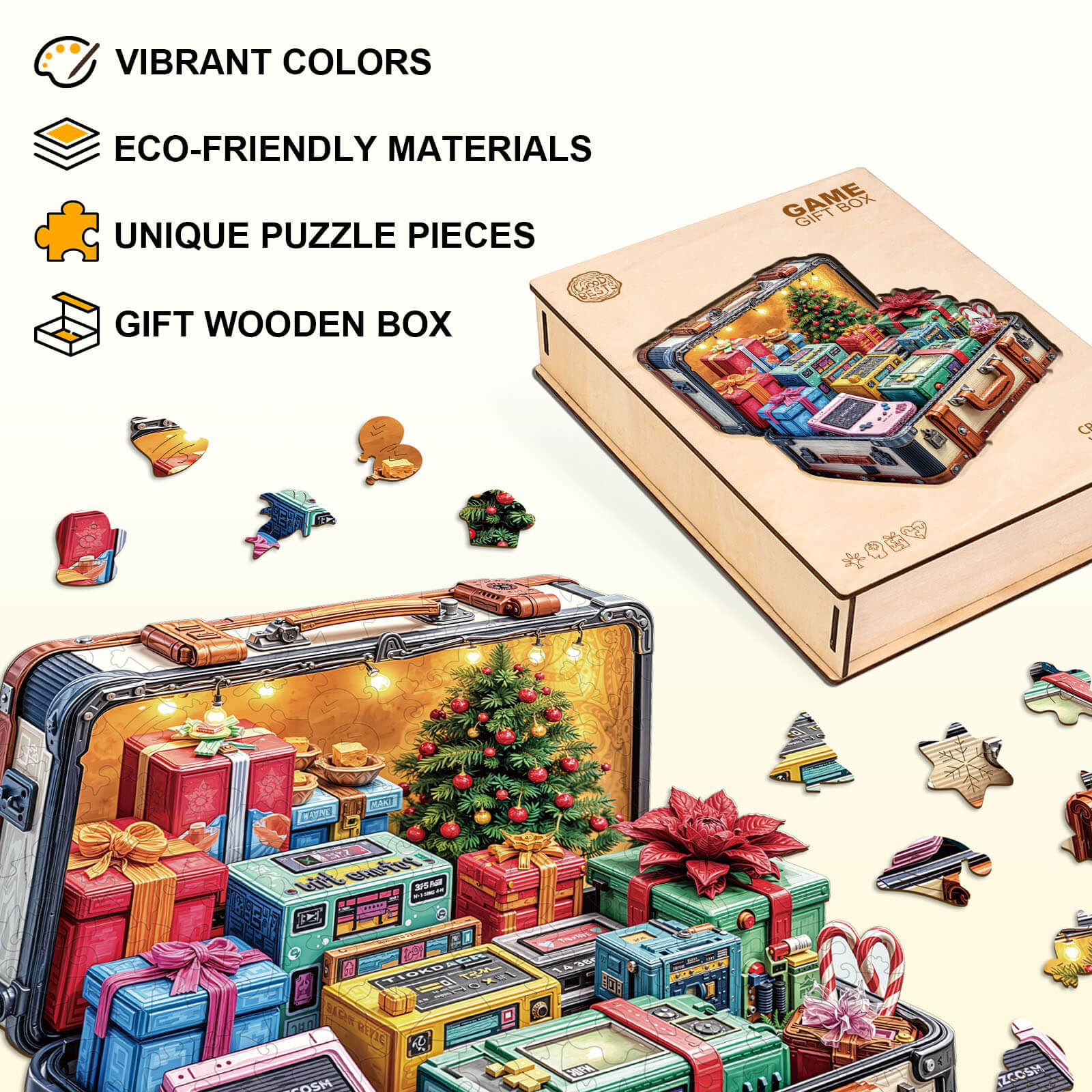 Game Gift Box Wooden Jigsaw Puzzle
