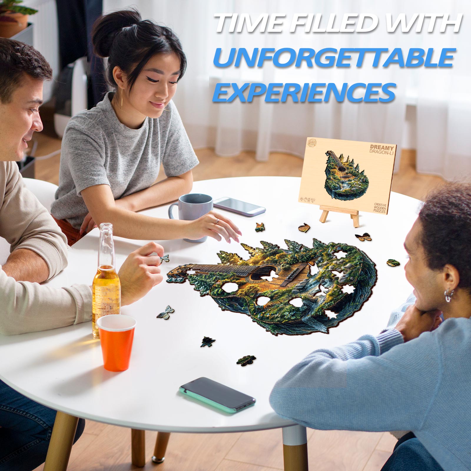 Forest guitar Wooden Jigsaw Puzzle