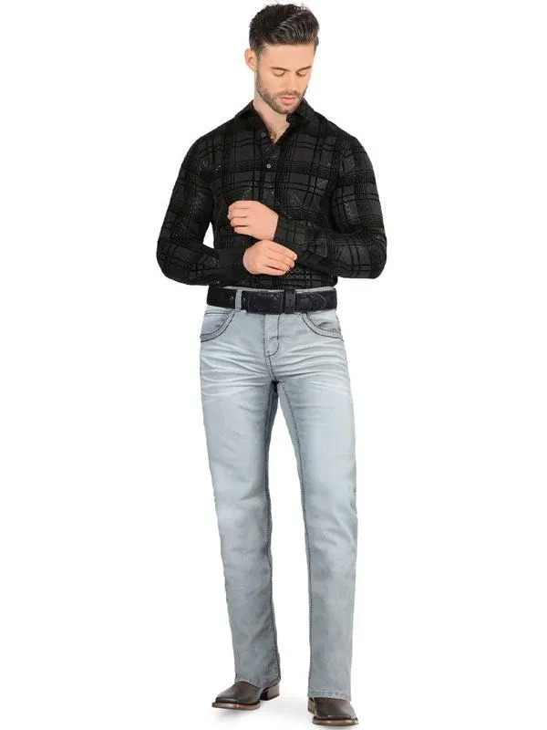 Pantalón para Hombre de Mezclilla Vaquero (Heavy Denim)