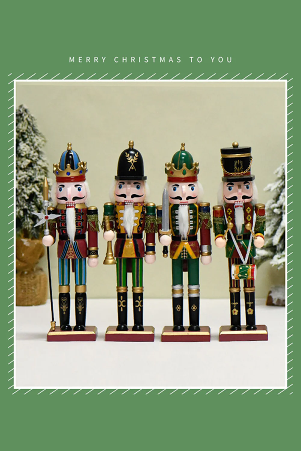Blackish Green 1pcs Christmas Nutcracker Home Decoration