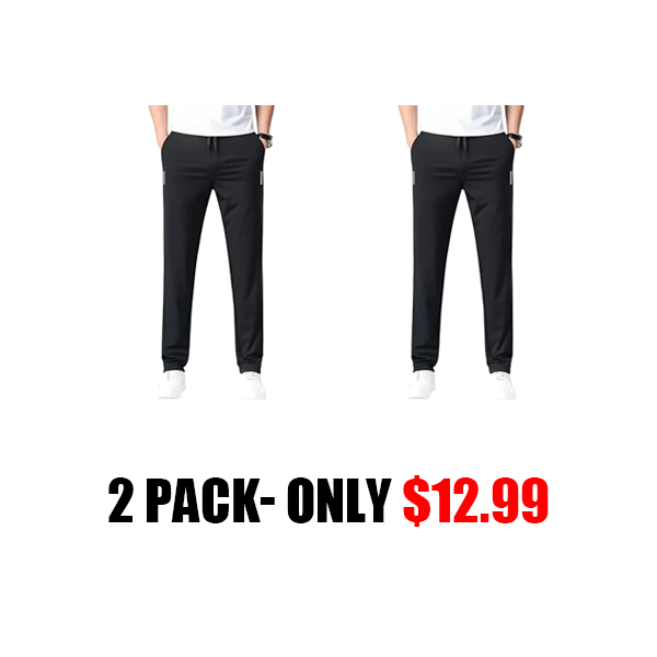 Buy1 Get 1 Free PREMIUM MEN'S LYCRA PANTS(Black & Gray)