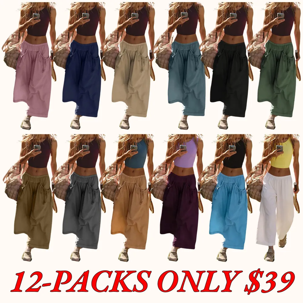 Women's Loose-Fit Wide-Leg Sweatpants