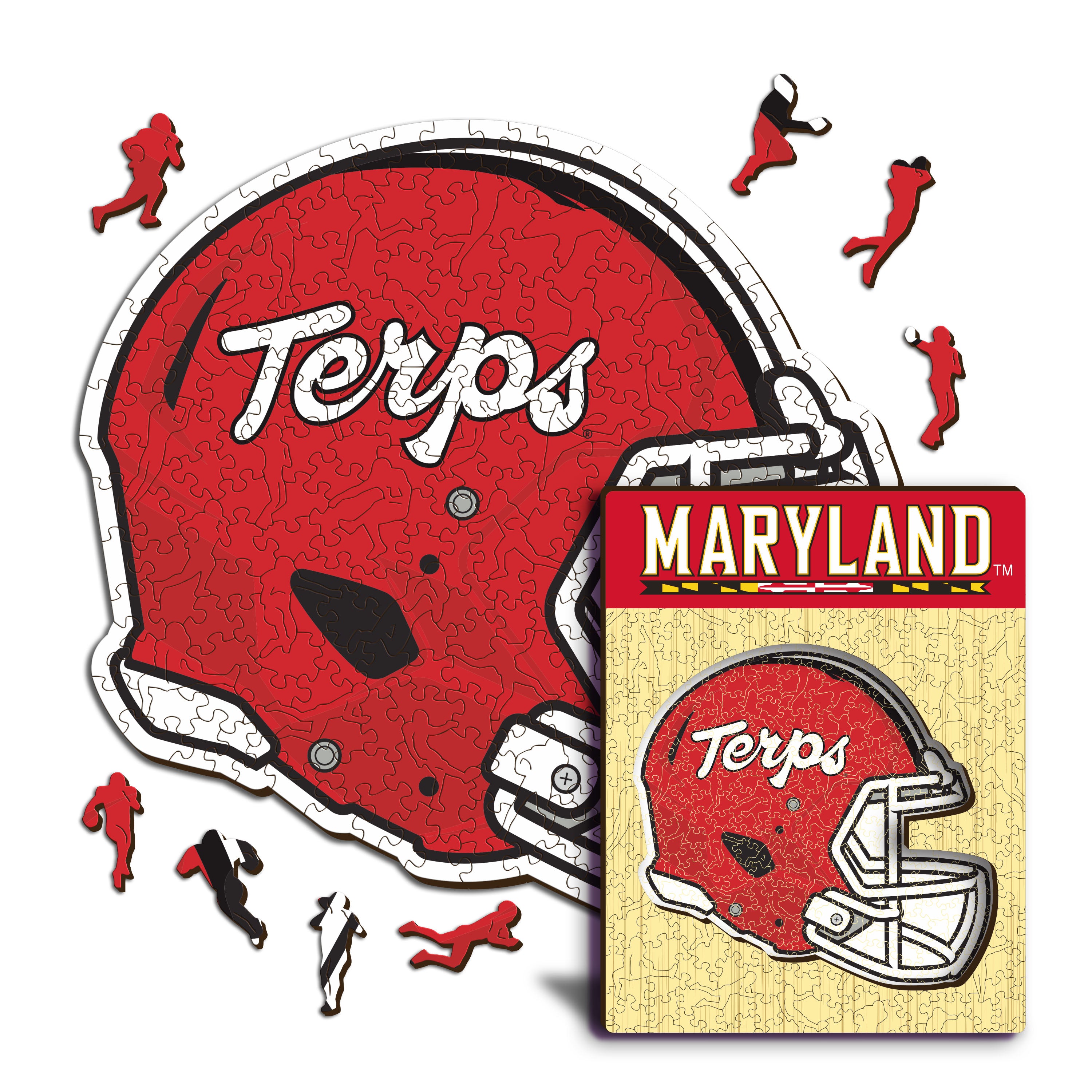 University of Maryland Helmet - Wooden Puzzle