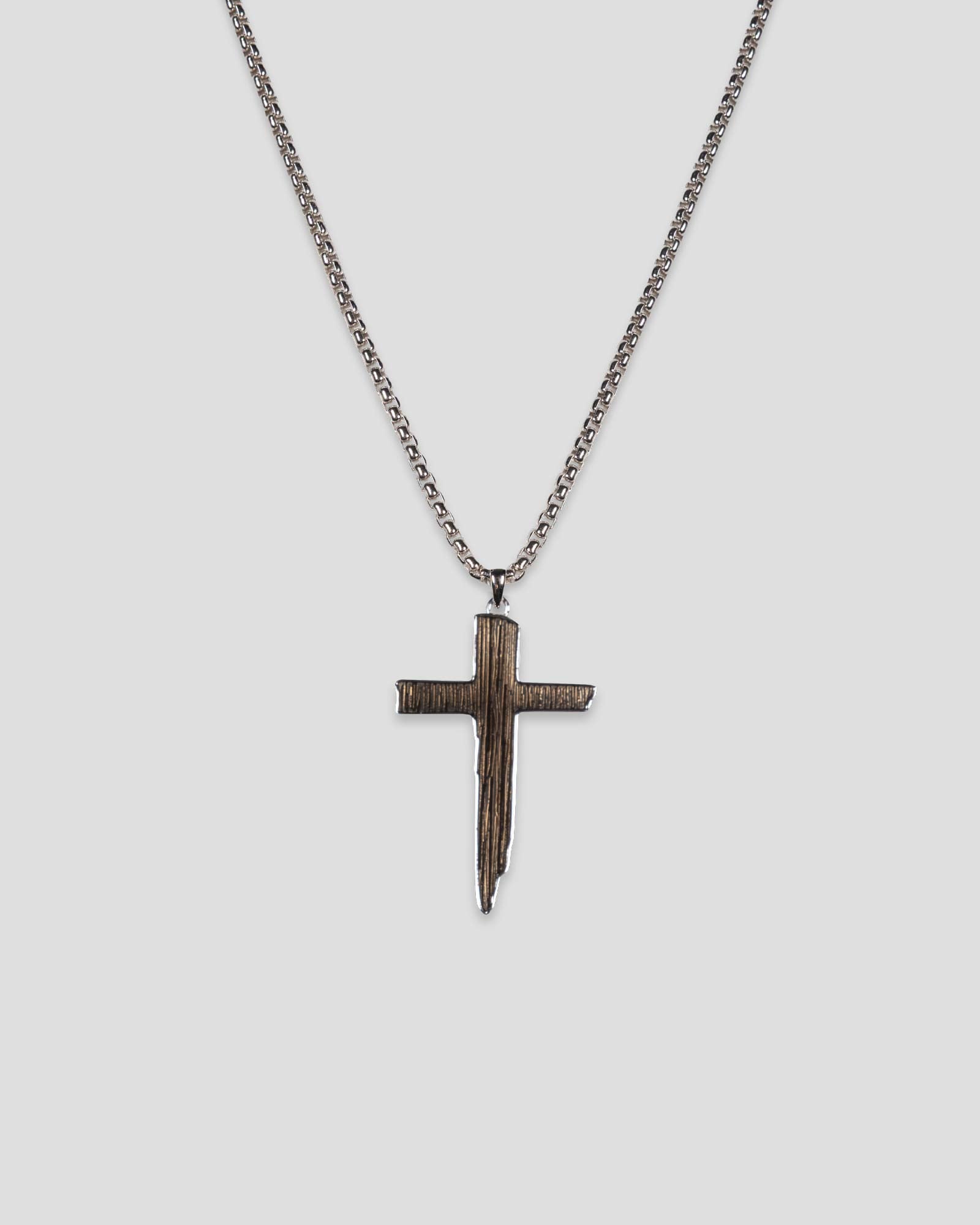 Eye Black Cross Necklace