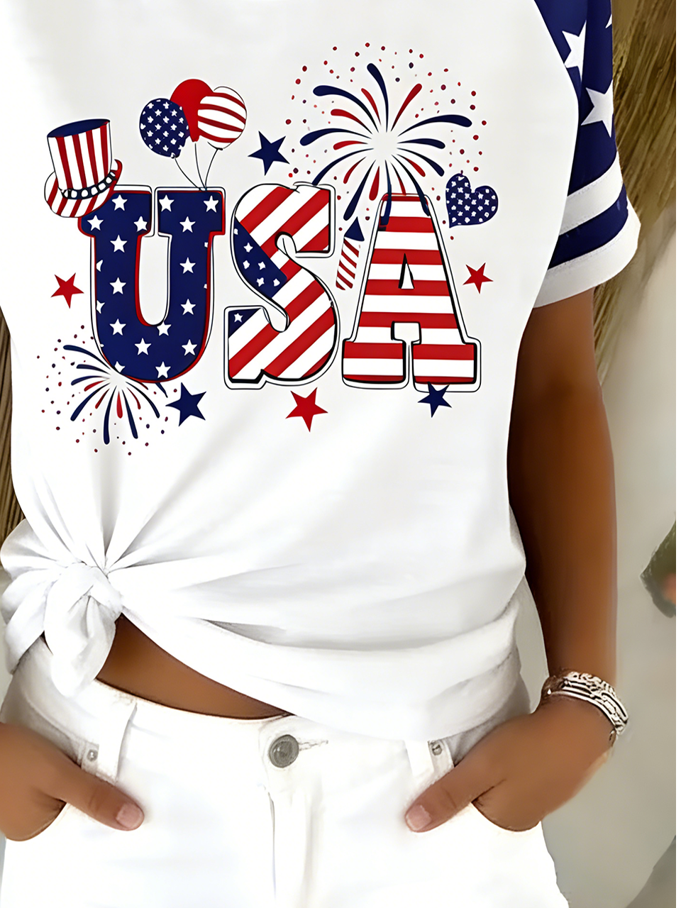 Regular Fit Cotton Elegant V Neck T-Shirt