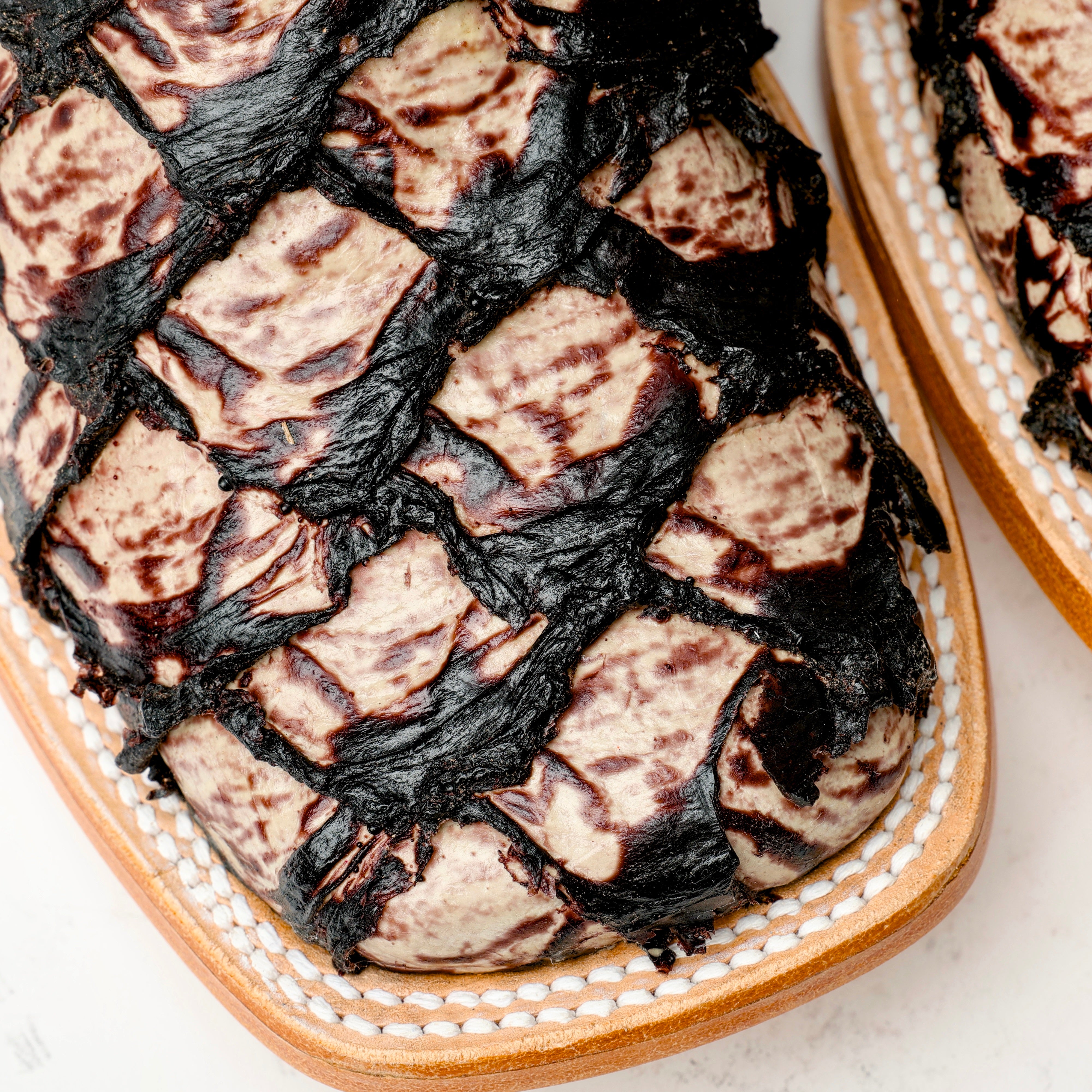 Orix Jumbo Pirarucu Leather Boots - Square Toe