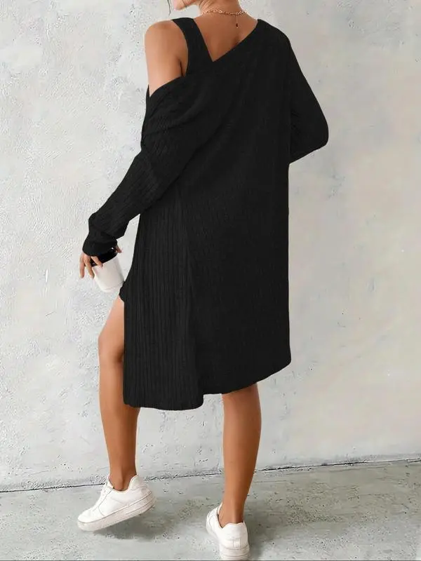 Women's Striped Dress Set