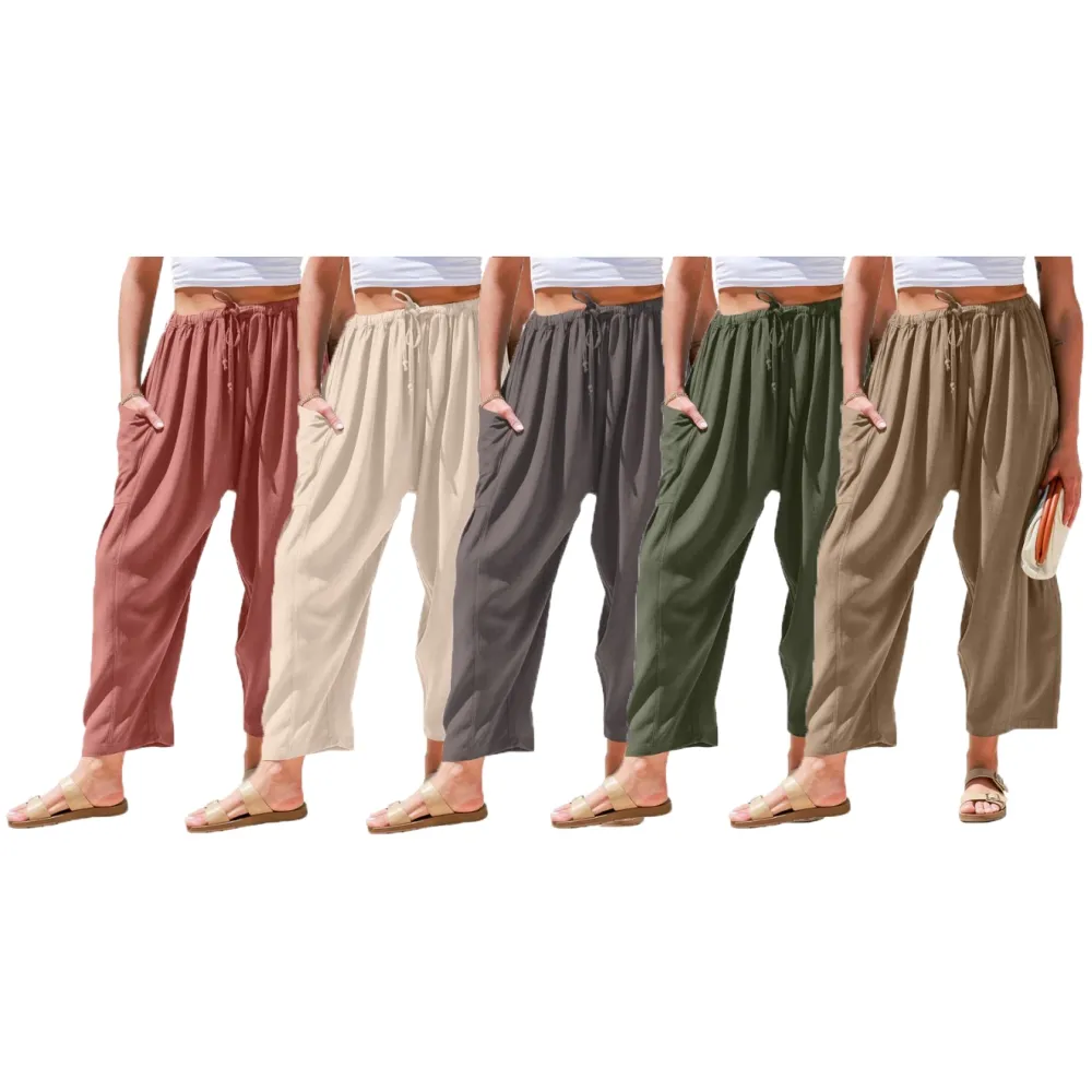 Womens Linen Wide Leg Pants (Less than $3 each!)