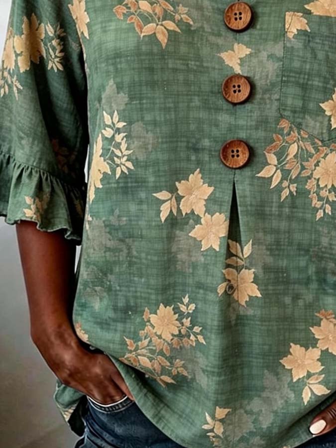 Women'S Casual Printed Top