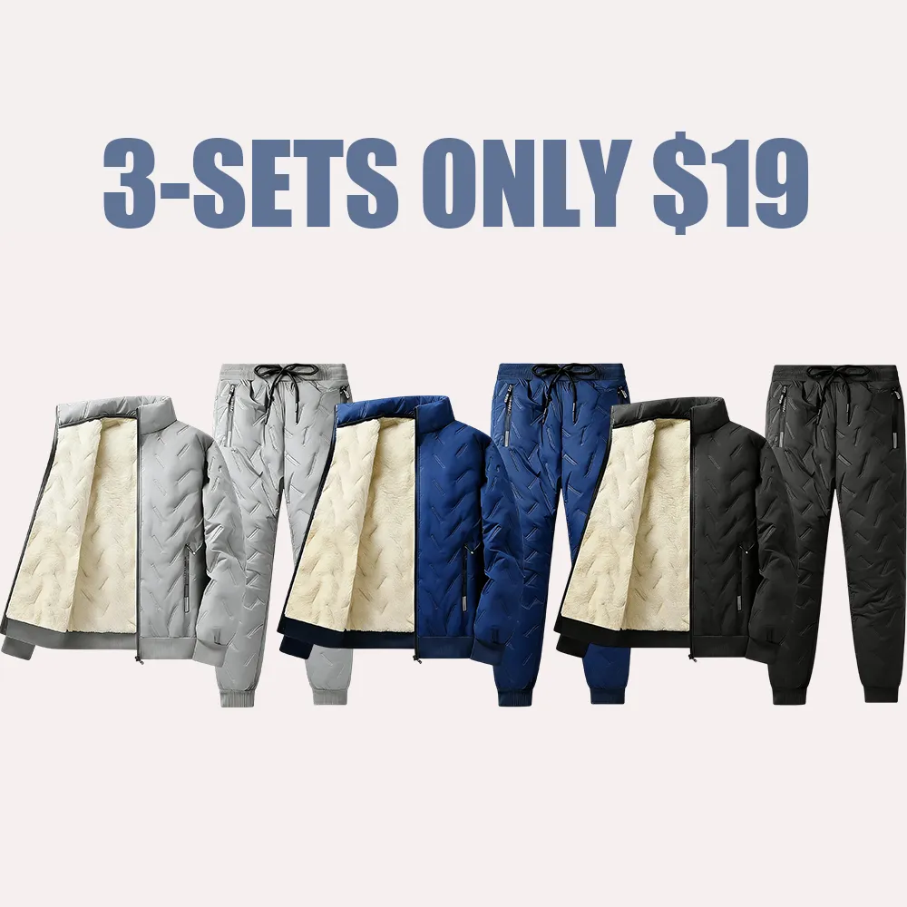 Fleece-Lined Winter Jacket-Pants Set