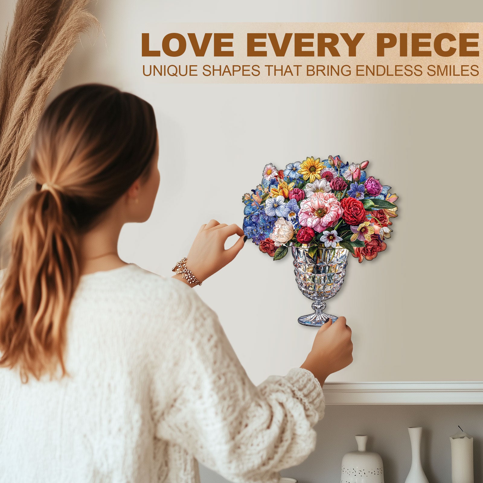 Goblet Bouquet Wooden Jigsaw Puzzle