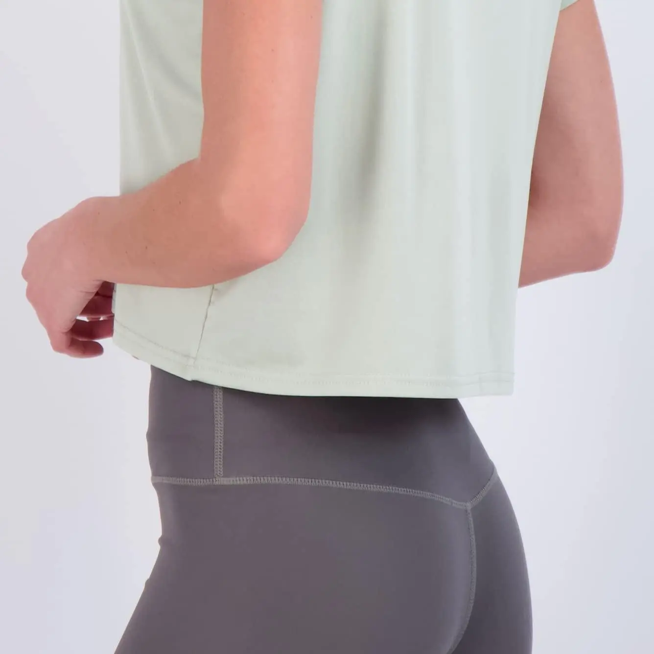 20 Pack: Women's Dry Fit Crop Top - Short Sleeve Crew Neck Stretch Athletic Tee