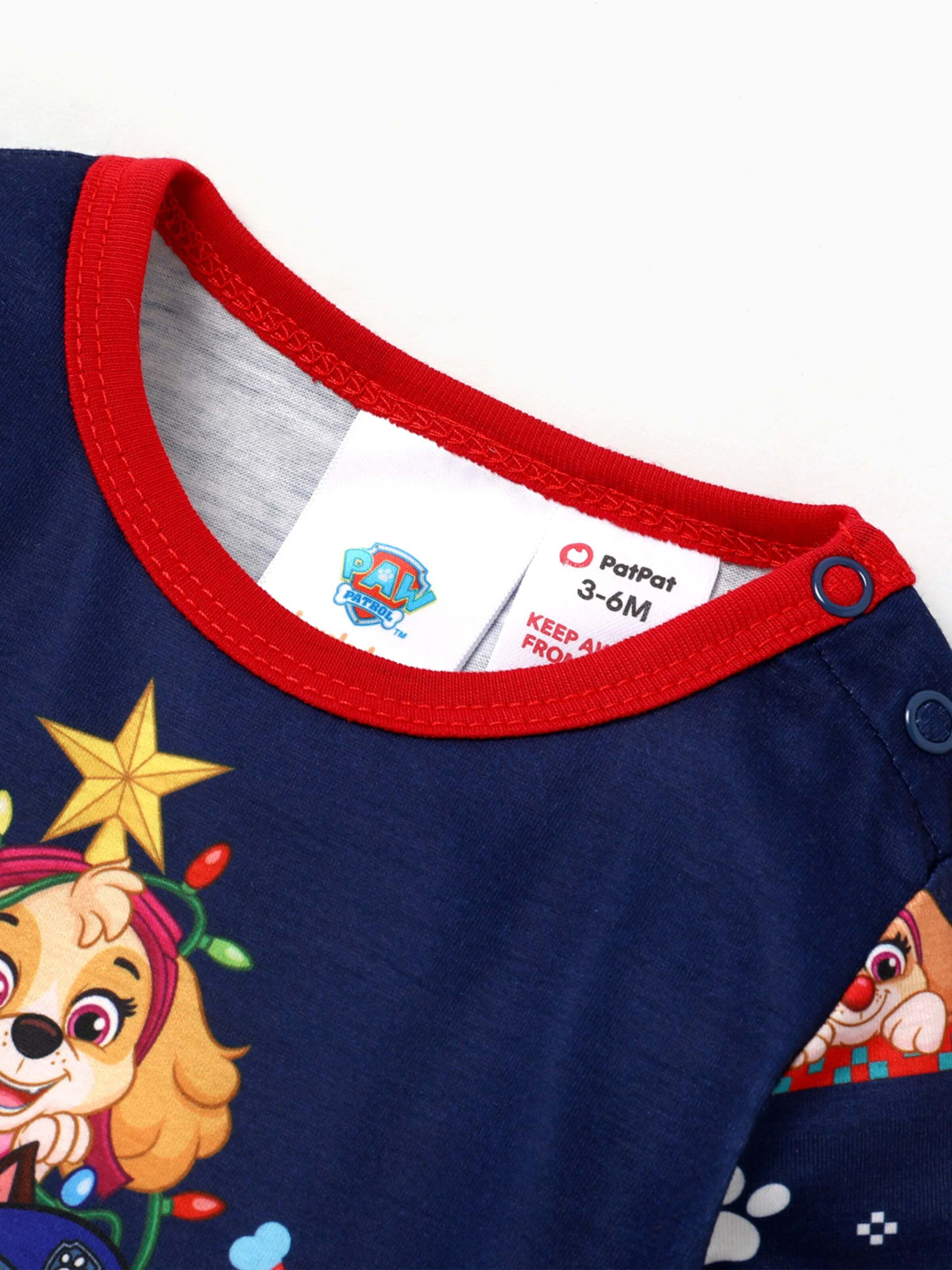PAW Patrol Christmas Family Matching Allover Print Long-sleeve Pajamas Sets with Christmas Socks