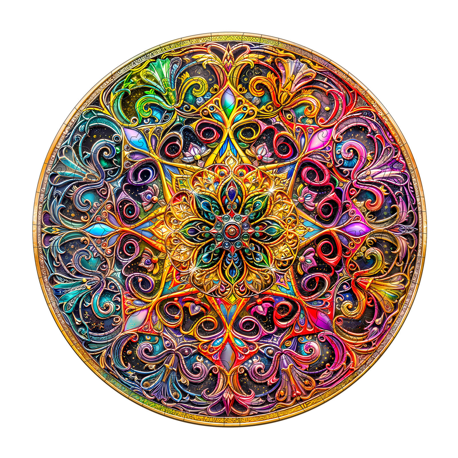 Mandala Dreamland Wooden Jigsaw Puzzle