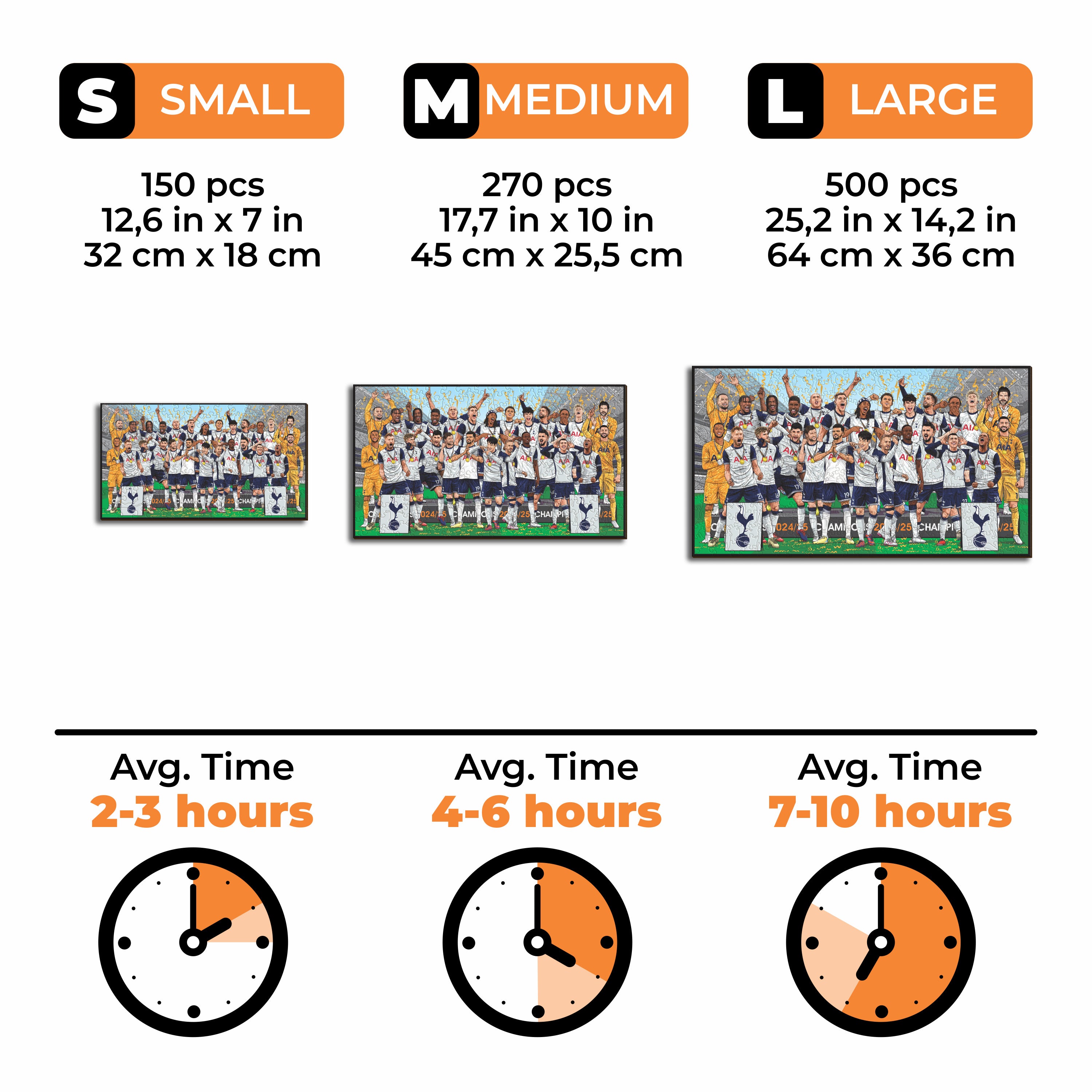 Tottenham Hotspur FC® European Champions 24/25 - Wooden Puzzle