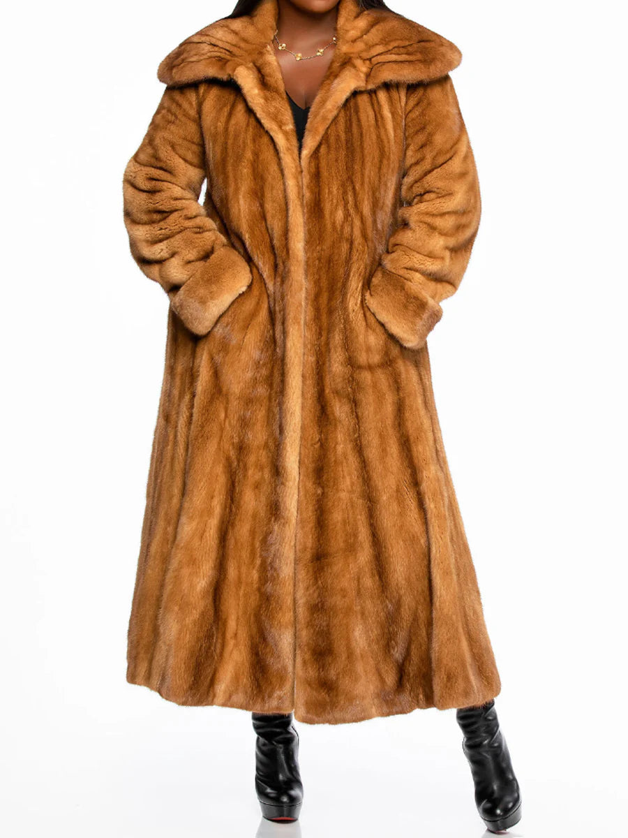（✔️Free shipping）Oversized Imitation Mink Fur Coat