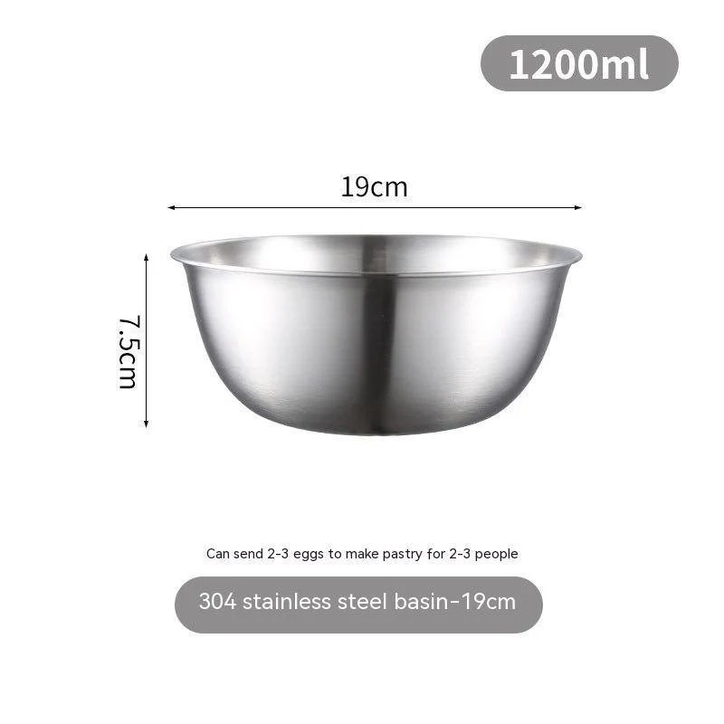 Stainless Steel Mixing Bowl & Mesh Sieve