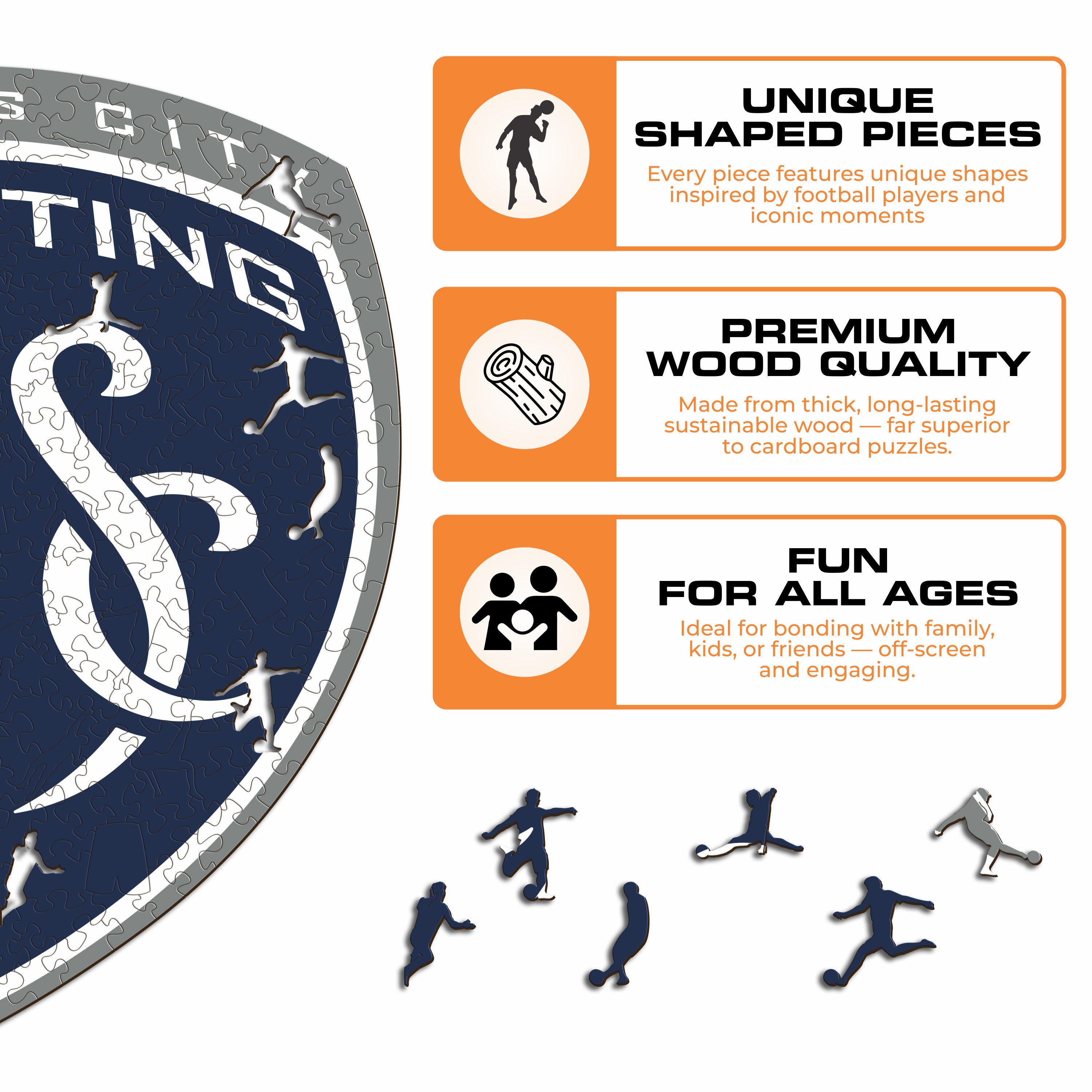 Sporting Kansas City® Logo - Wooden Puzzle