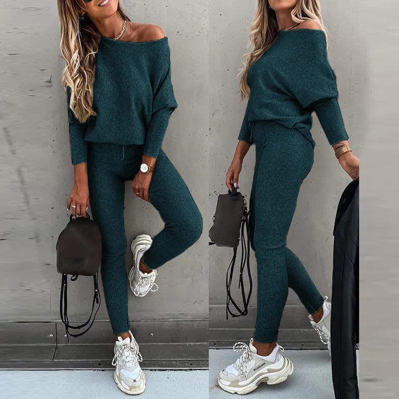 Women's 2 Piece Lounge Outfit Long Sleeve