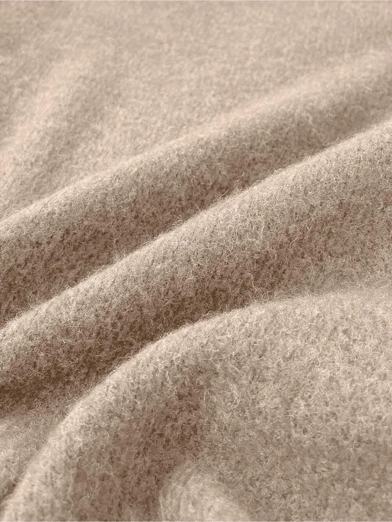 [Autumn and Winter] Women's casual and fashionable round neck faux sweater tops