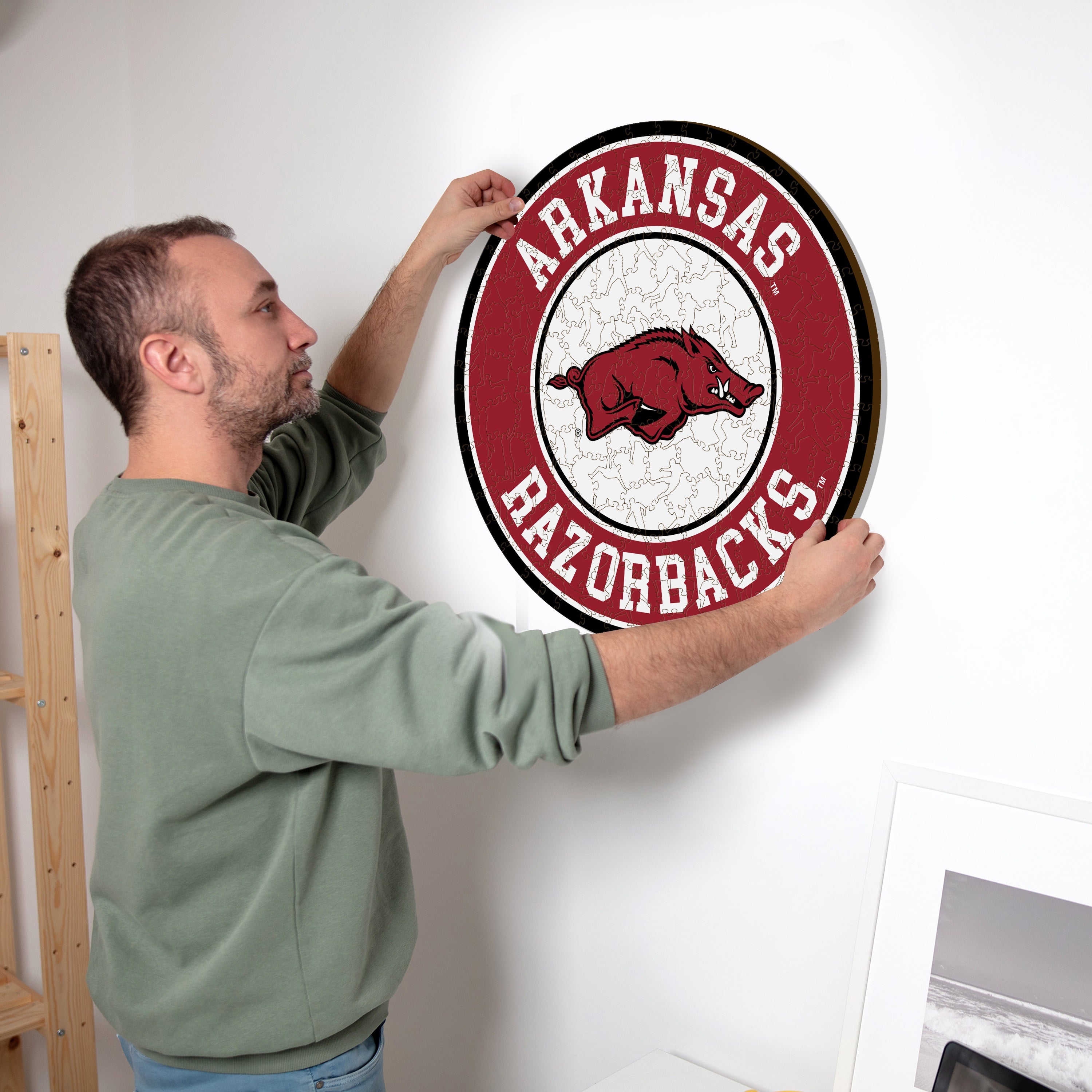 University of Arkansas - Wooden Puzzle