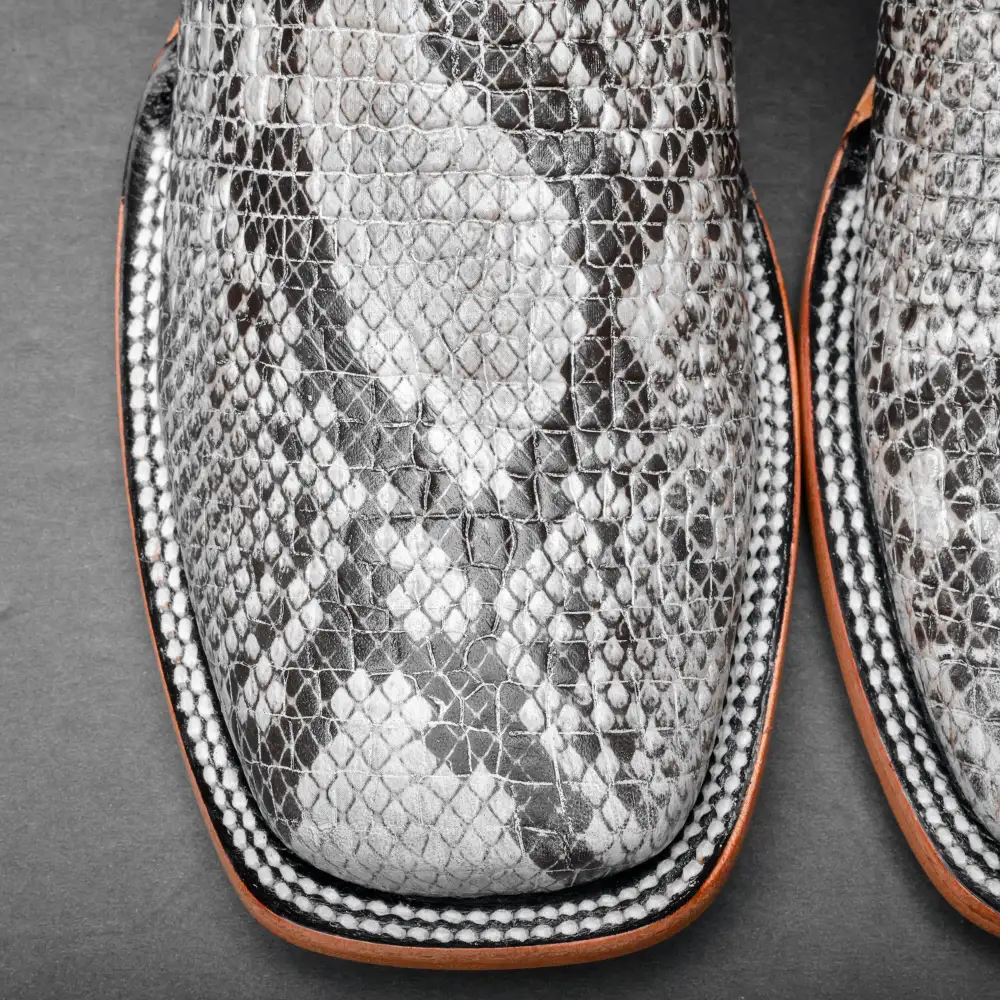 Bruce Mamba Leather Boots - Square Toe