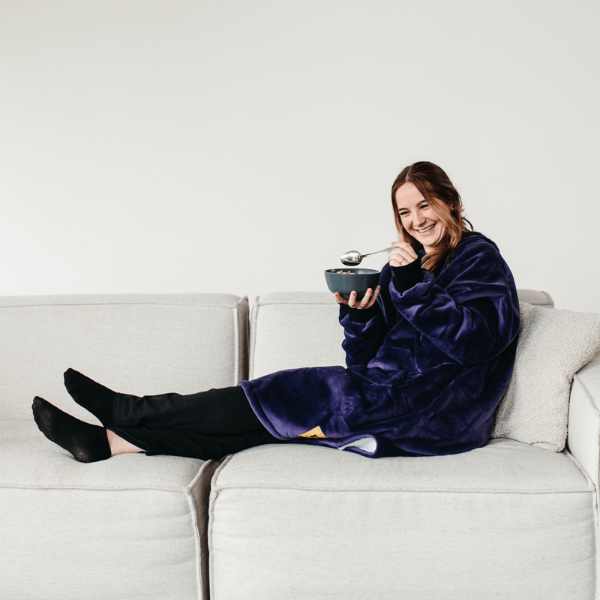 Wearable blanket Oversized with sherpa lining One size fits most.
