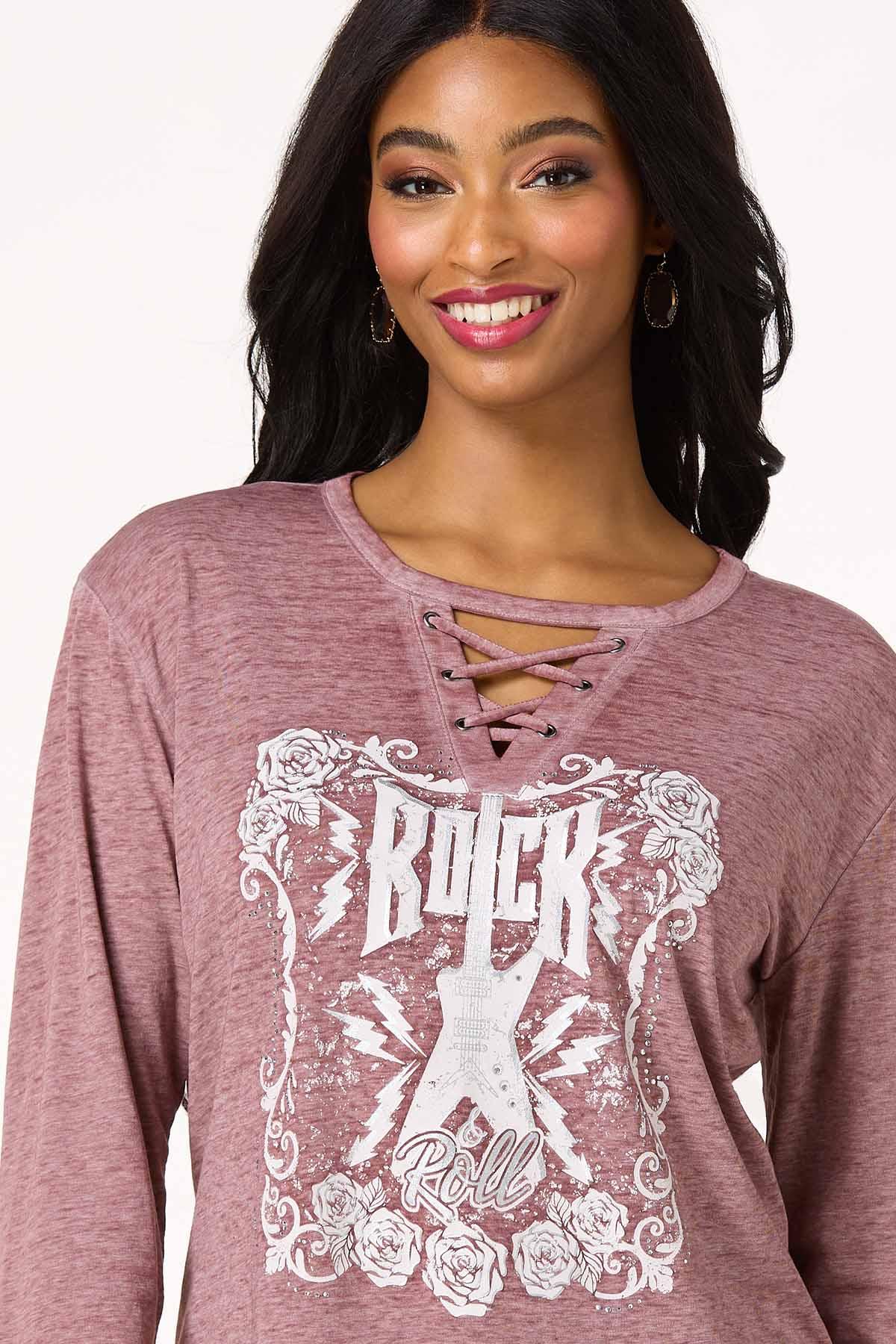 Embellished Rock And Roll Tee