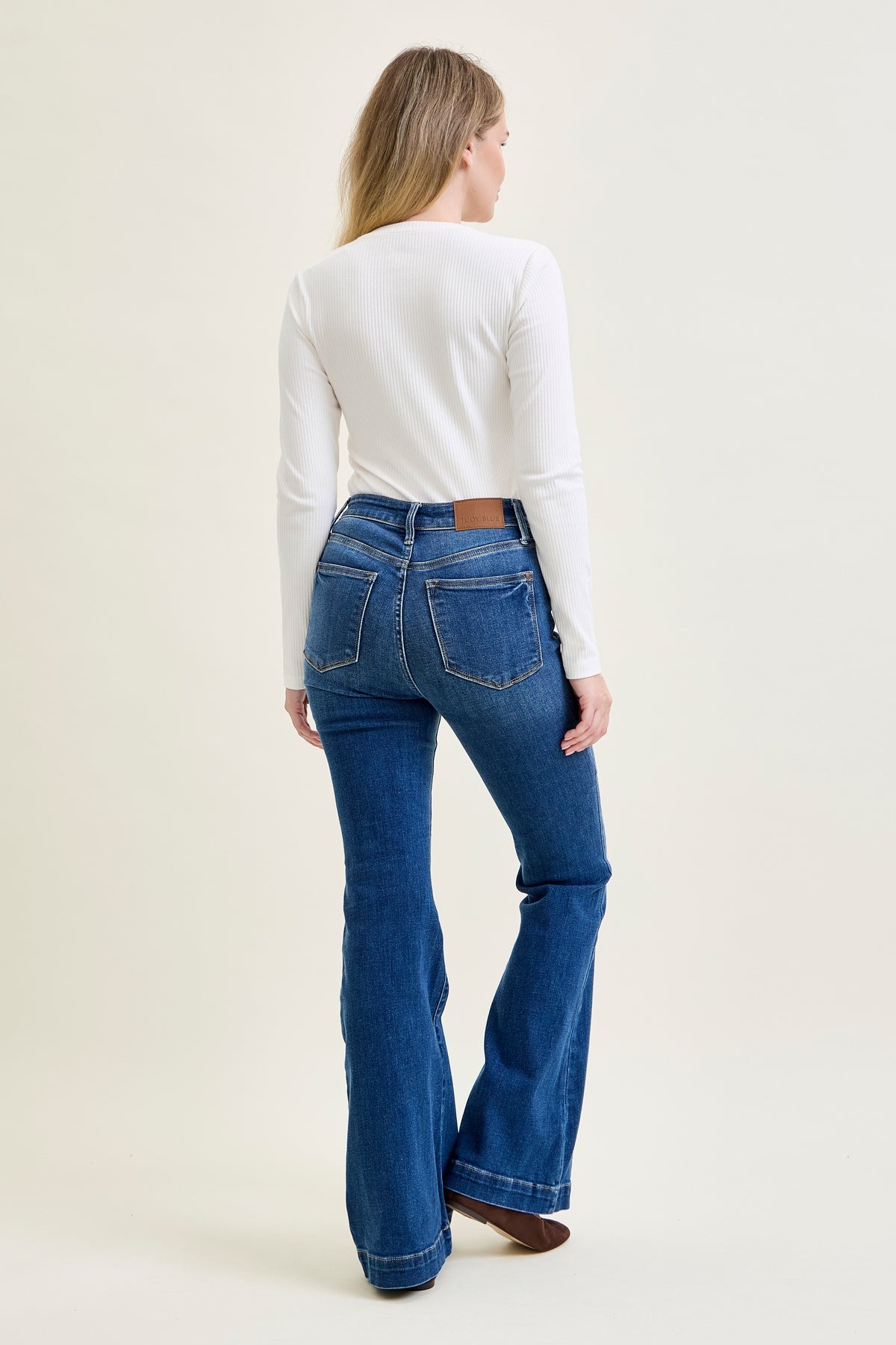 Penny Wide Hem Flare Jeans