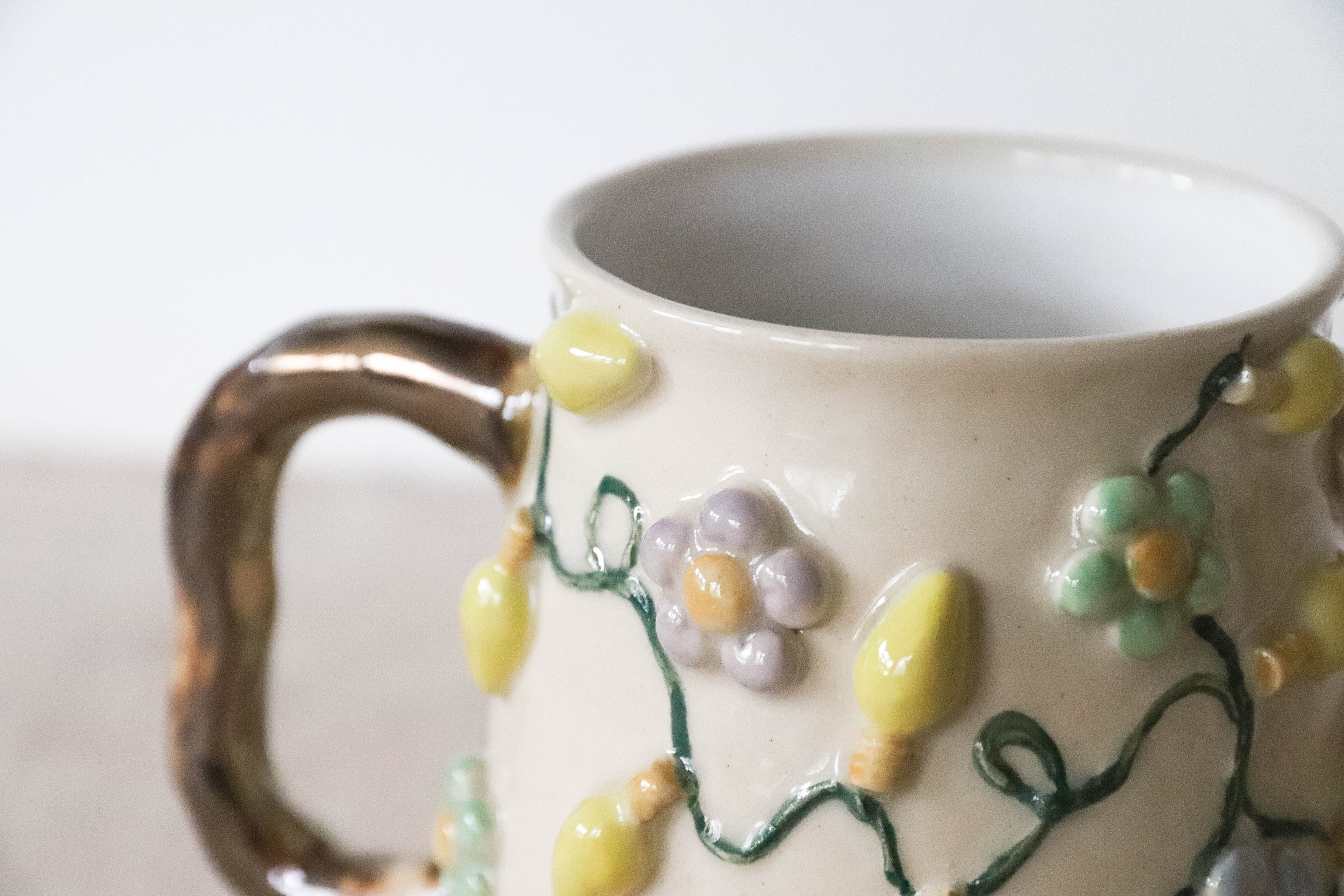 Flower Fairy Lights Stoneware Mug