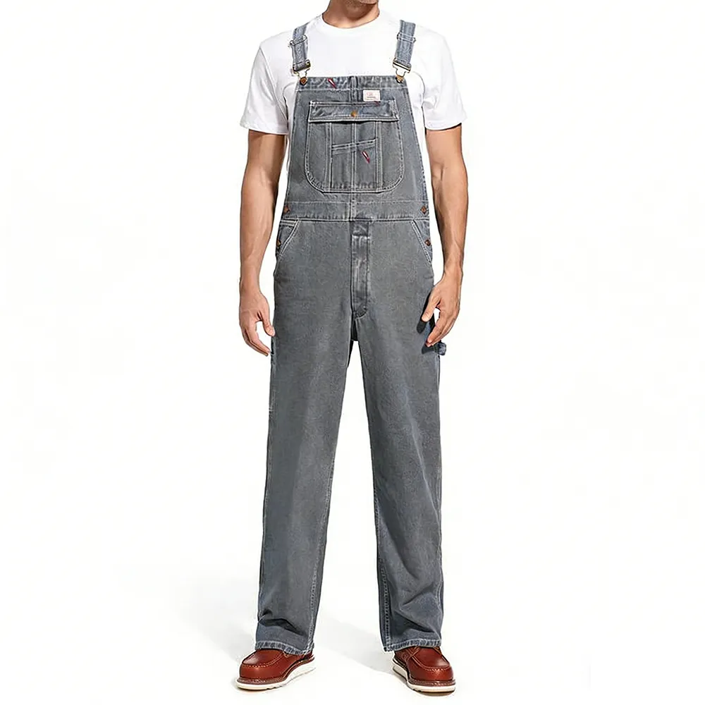 Mens Work Denim Bib Overalls
